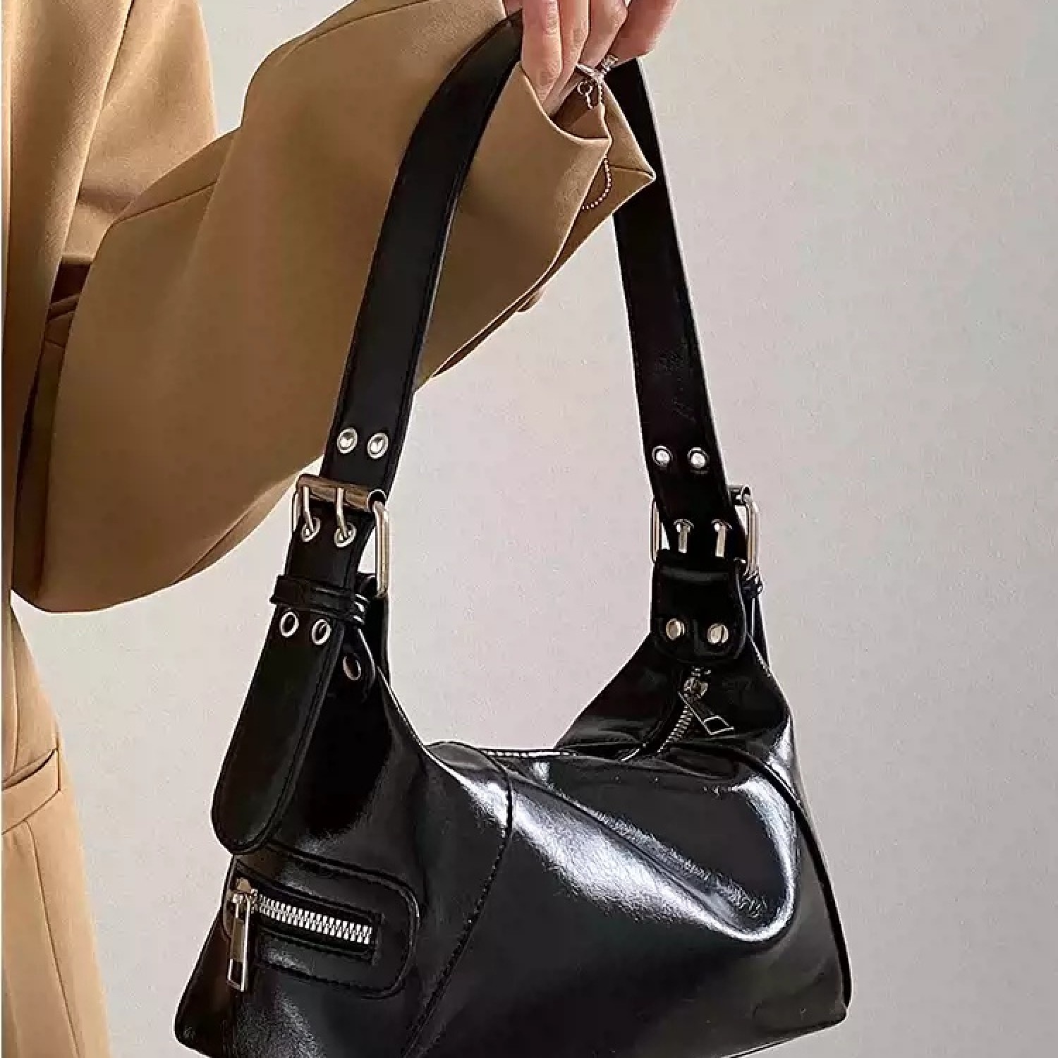Versatile Vintage Motorcycle Underarm Bag BG0002