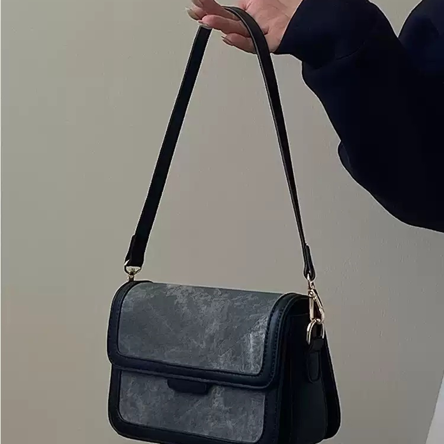 Vintage Color-Block Versatile Shoulder Crossbody Small Bag BG0008