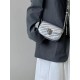 Lock Closure Chain Silver Crossbody Small Square Bag BG0009