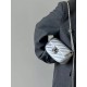 Lock Closure Chain Silver Crossbody Small Square Bag BG0009